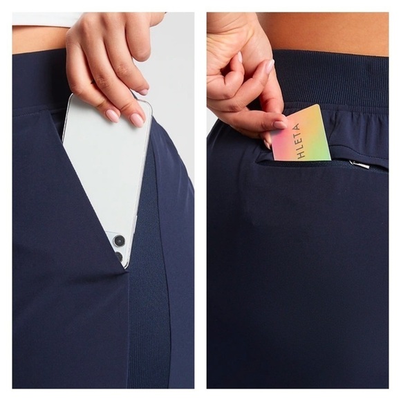 Athleta Brooklyn Ankle Pant in Navy Blue 6 - Picture 3 of 7
